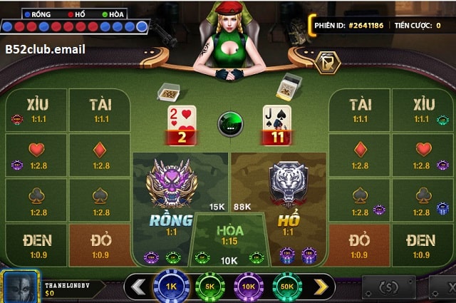 Hướng dẫn tham gia Rồng Hổ tại B52club chi tiết nhất